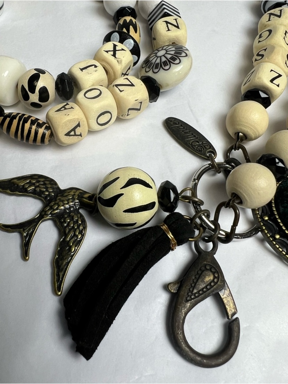 PLUNDER Jewelry Alphabet Teach Lanyard Necklace NWOT - Picture 9 of 14